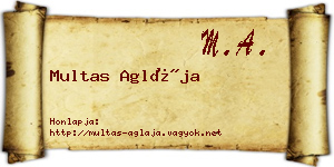 Multas Aglája névjegykártya